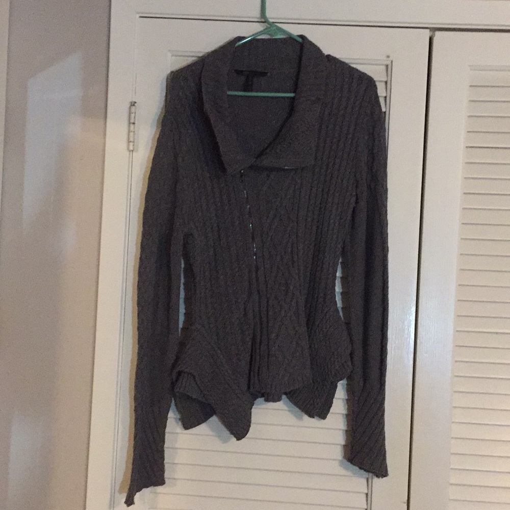 Asymmetrical zip sweater